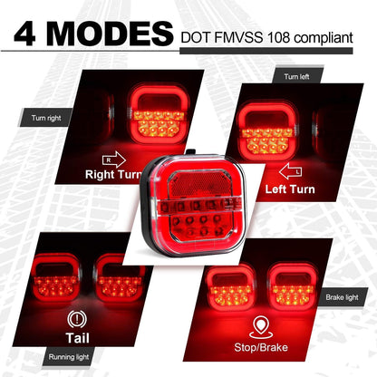 🚘CAR LED TRAILER LIGHTS 🚨