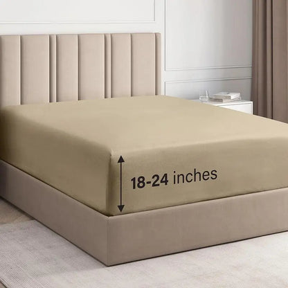 Extra Deep Pocket Fitted Sheet Only Ultra Soft Microfiber Wrinkle Free