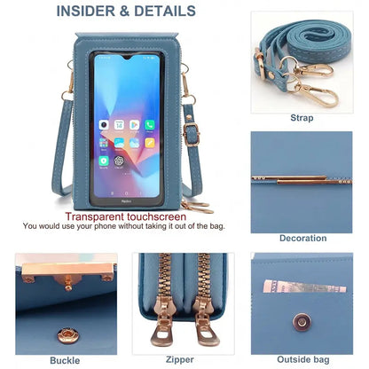 Women's Touch Screen Phone Bag Key Change Bag Reply Messages Without Phone
