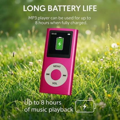 Compact Multi Function MP3 Player Portable LCD Screen No Memory Headphone Jack Offline Playback