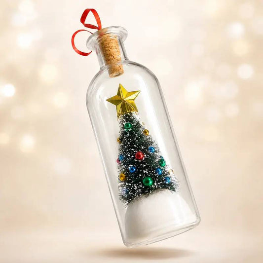 Recordable Christmas Message in a Bottle Ornament