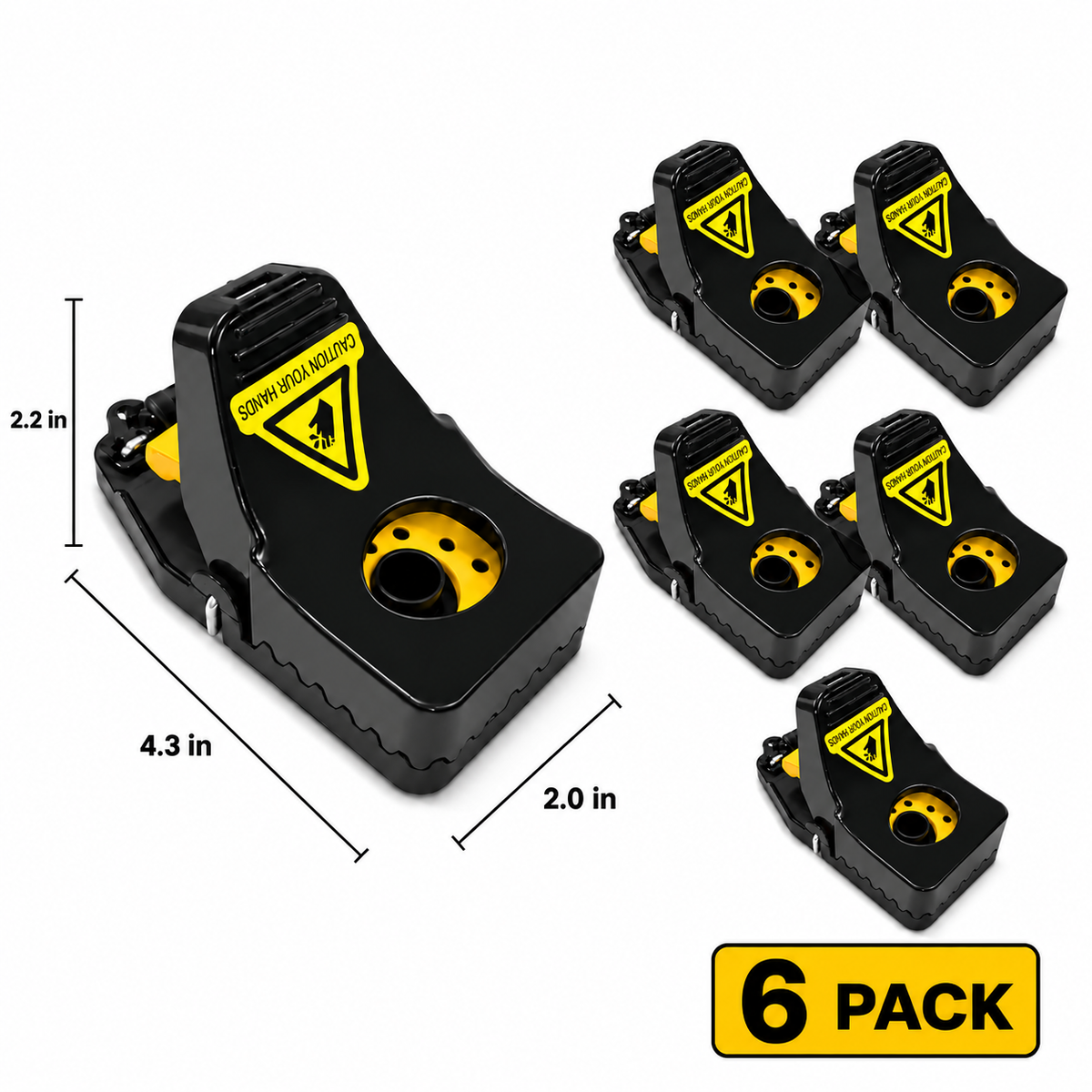 Mouse Traps Reusable Powerful Snap Easy Set Indoor Outdoor