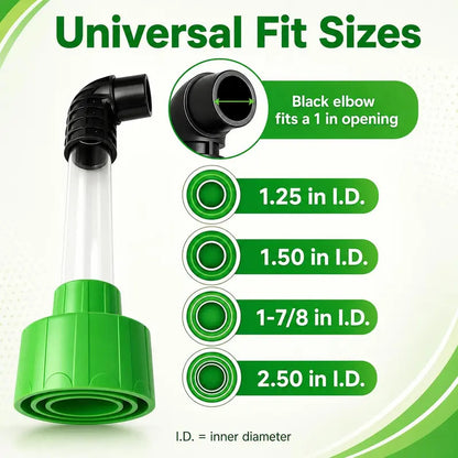 Universal AC Drain Line Cleaner Adapter Wet Dry Vacuum Attachment