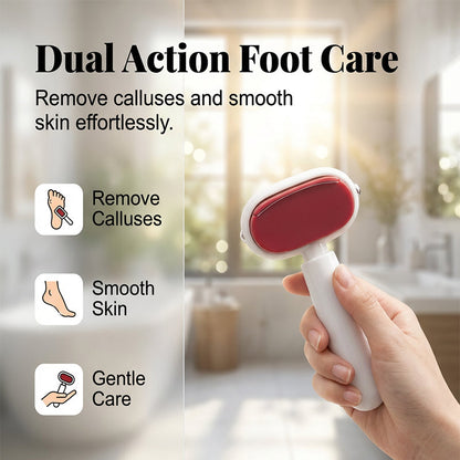 Dual Sided Foot Callus Remover with Replaceable Stainless Steel Blade Portable Manual Pedicure Tool