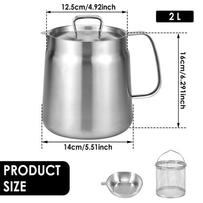 2 In 1 Oil Strainer Pot