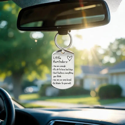Minimalist Quote Keychain Uplifting Friend Present for Women