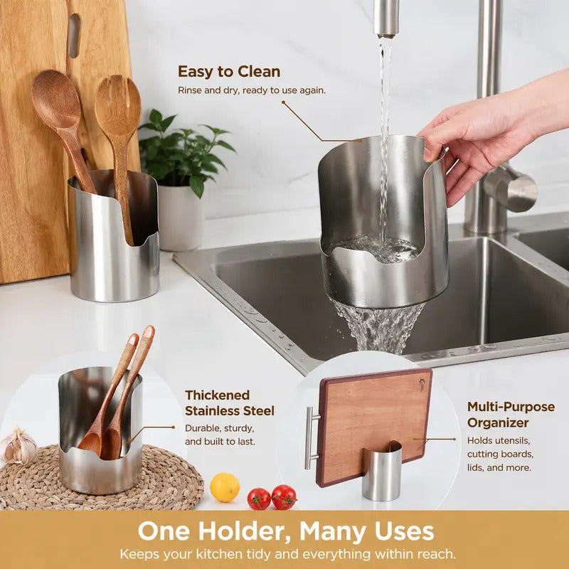 🔥HOT SALE 49% OFF🥄Stainless Steel Cooking Utensil Holder