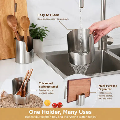 🔥HOT SALE 49% OFF🥄Stainless Steel Cooking Utensil Holder