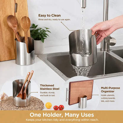 🔥HOT SALE 49% OFF🥄Stainless Steel Cooking Utensil Holder