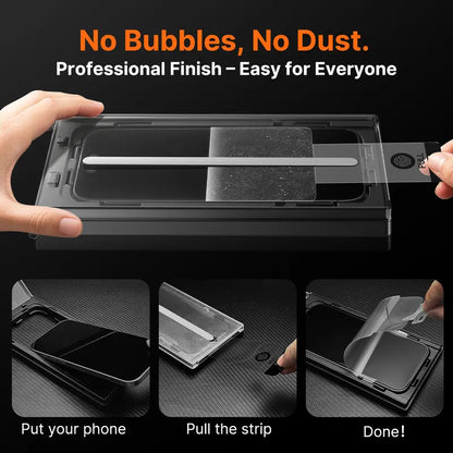 2 Pcs Privacy Screen Protector for iPhone 13 14 15 16 17 18 Plus Pro Max 9H Full Coverage