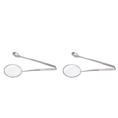2-in-1 Stainless Steel Strainer Tongs – Fine Mesh Skimmer Clip for Frying Hot Pot Noodles