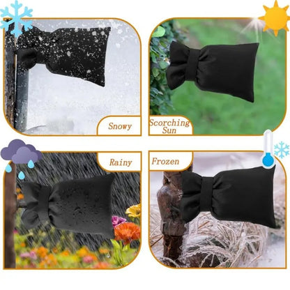 4 Pcs Outdoor Faucet Covers Thermal Waterproof Shield Slide On Hose Bib Socks With Strap Winter Protection