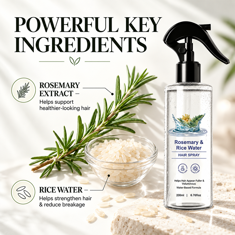 Rosemary & Rice Water Hair Mist Soft & Smooth Non-Greasy Fast Absorbing
