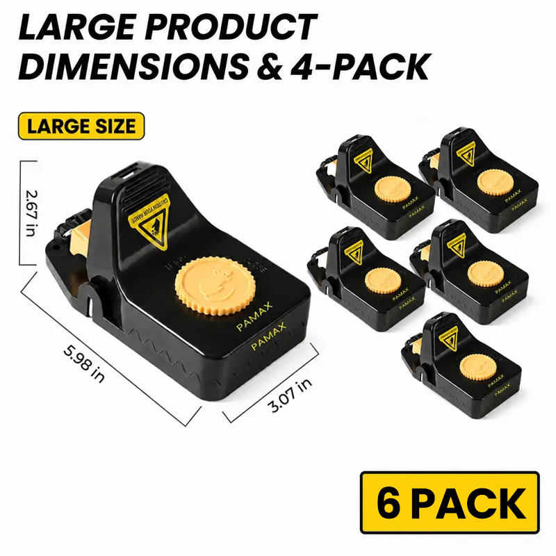Mouse Traps Reusable Powerful Snap Easy Set Indoor Outdoor