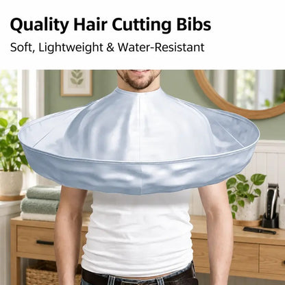 Waterproof Hair Cutting Cape Reusable Barber Bib Hair Catcher for Home Salon