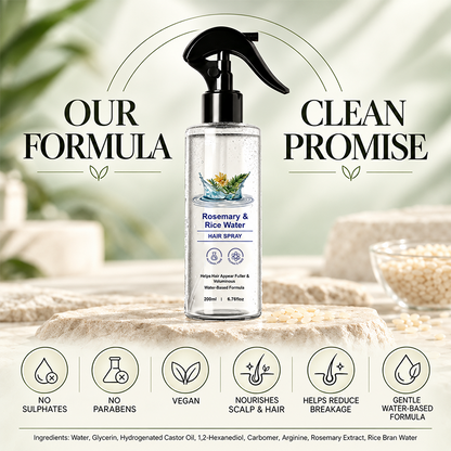 Rosemary & Rice Water Hair Mist Soft & Smooth Non-Greasy Fast Absorbing