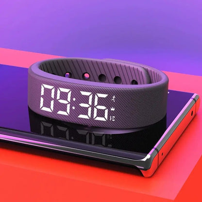 Fitness Tracker with Silent Alarm Waterproof Band Step Counter Built in USB Plug No Cables Needed