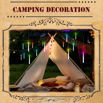Christmas & Halloween Flameless LED Floating Candles – Magic Wand Remote & 12 Hooks