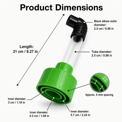 Universal AC Drain Line Cleaner Adapter Wet Dry Vacuum Attachment