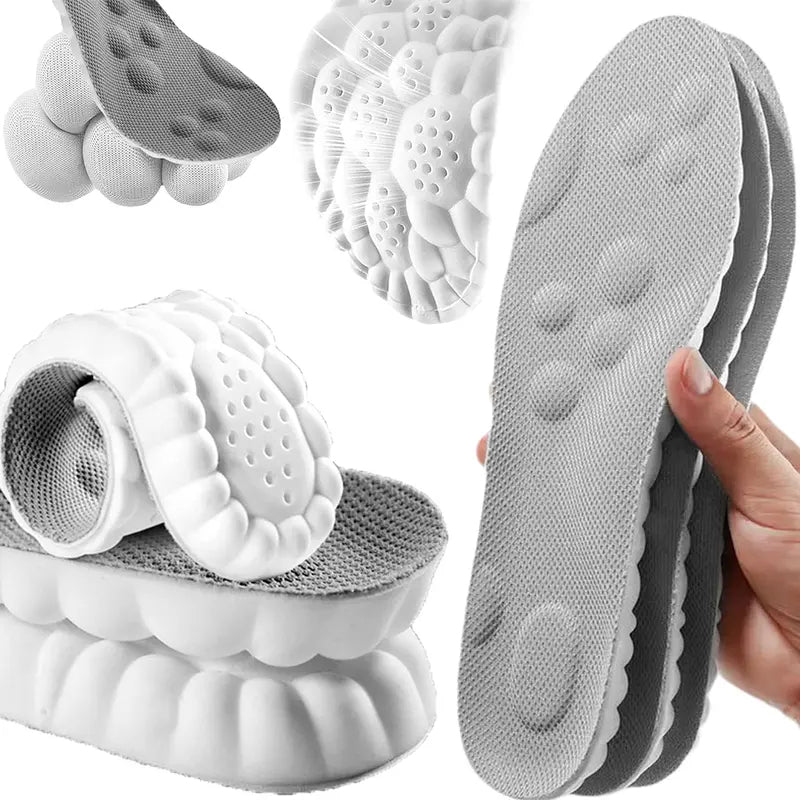 4D Shoe Cloud Insoles for Men Women Soft Memory Foam Orthotic Sports Inserts