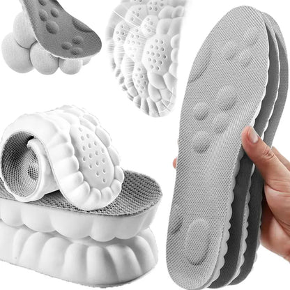 4D Shoe Cloud Insoles for Men Women Soft Memory Foam Orthotic Sports Inserts