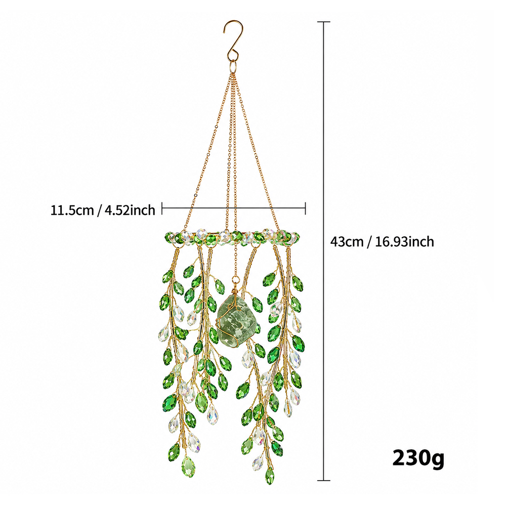 Crystal Rainbow Suncatcher Beaded Artificial Crystal Window Hanging Colorful Home Decor