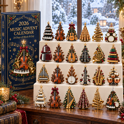 Christmas Music Lovers Advent Calendar 24 Unique Musical Instrument Miniatures Gift