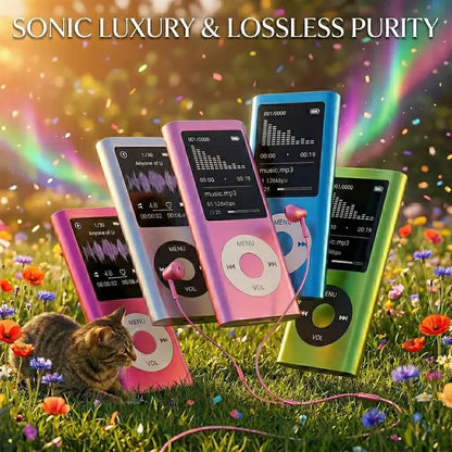 Compact Multi Function MP3 Player Portable LCD Screen No Memory Headphone Jack Offline Playback