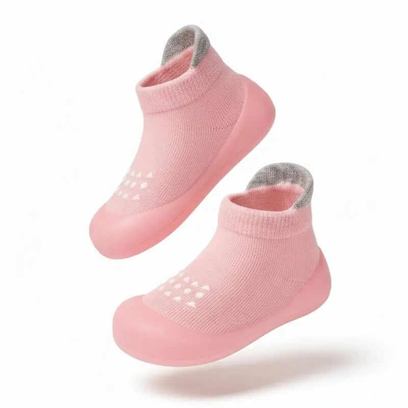 Baby Sock Cotton Shoes 6 to 24 Months Prewalker Non Slip Infant Slippers Memory Foam Breathable