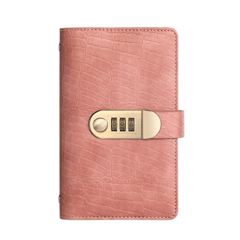 Lockable Savings Notebook - Digit Resettable Password Lock A6 Savings Notebook for Money & Important Items