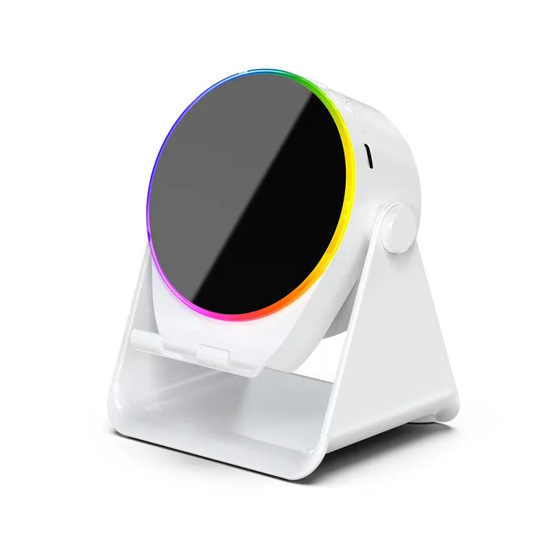 5-in-1 Wireless Bluetooth Speaker with 360° LED Stand & Universal Phone Holder