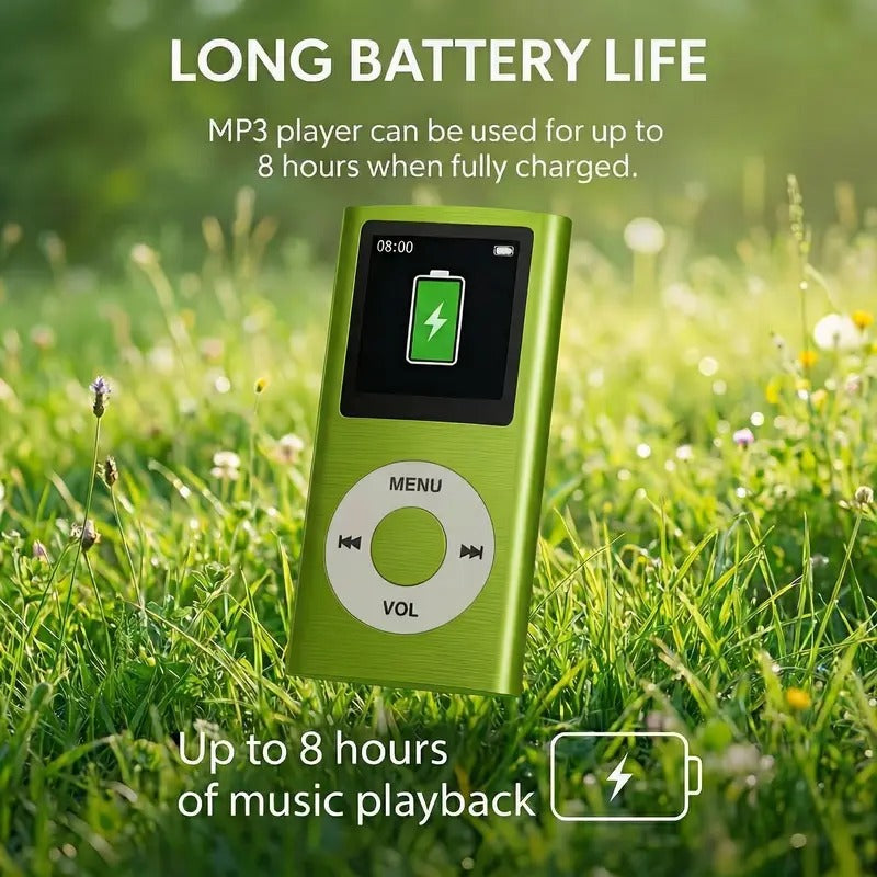 Compact Multi Function MP3 Player Portable LCD Screen No Memory Headphone Jack Offline Playback