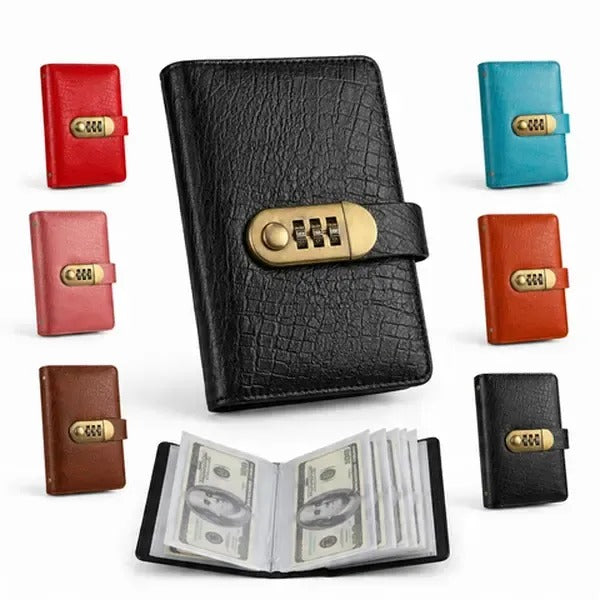 Lockable Savings Notebook - Digit Resettable Password Lock A6 Savings Notebook for Money & Important Items