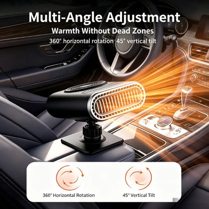 12V Portable Car Heater Windshield Demister Easy Install Defroster