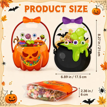 🎃Halloween Pumpkin & Witch Cauldron Goodie Bags (Bags Only)