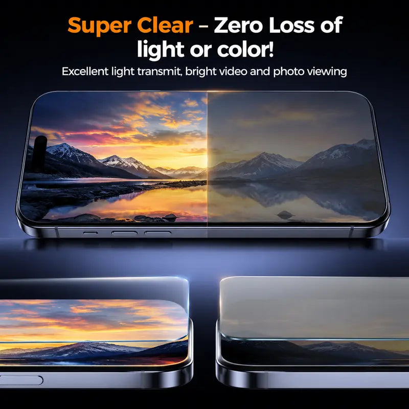 2 Pcs Privacy Screen Protector for iPhone 13 14 15 16 17 18 Plus Pro Max 9H Full Coverage
