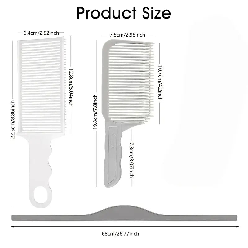 Hair Cutting Guide Comb Kit Adjustable Silicone Band Precision Guides Heatless Haircut Tool Set