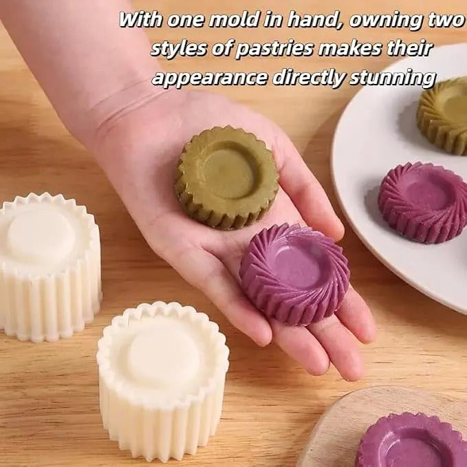 1 PC Sunflower Hand-Press Mooncake Mold Set