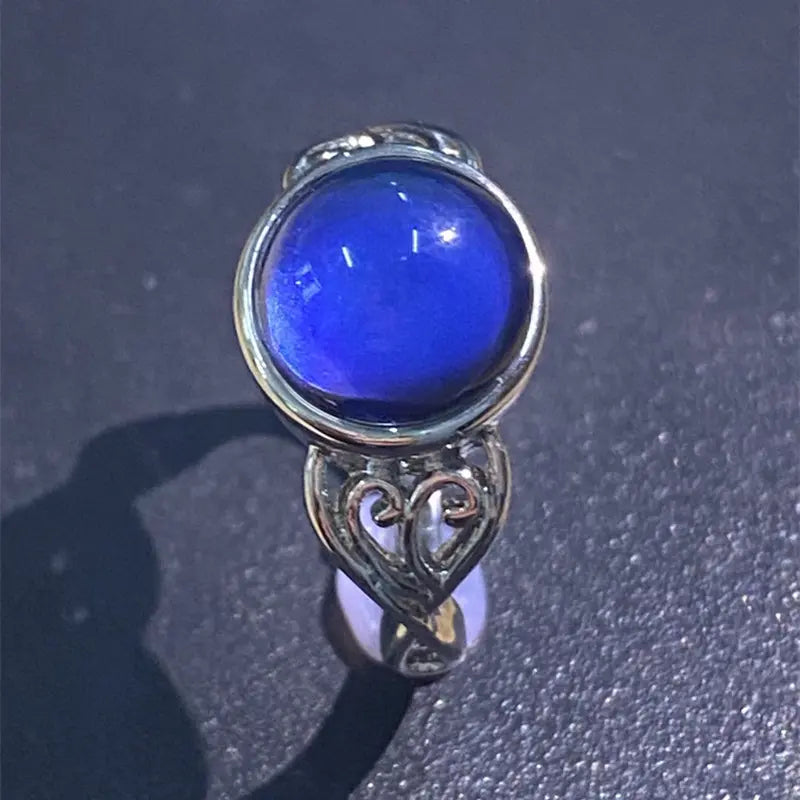 Sweet Style Color Changing Mood Stone Ring Creative Fashion Jewelry
