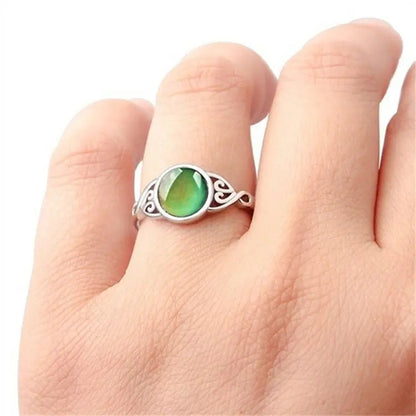 Sweet Style Color Changing Mood Stone Ring Creative Fashion Jewelry