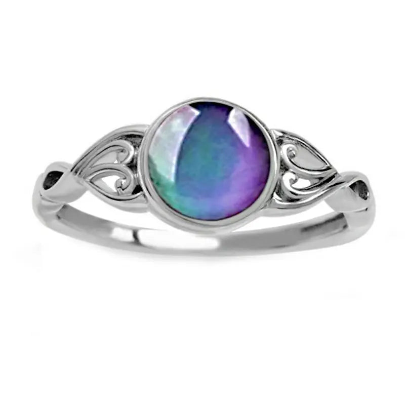 Sweet Style Color Changing Mood Stone Ring Creative Fashion Jewelry