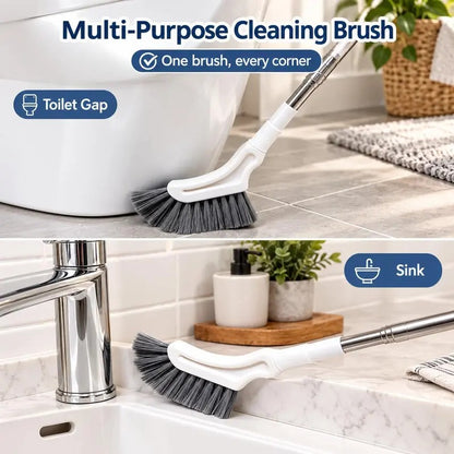 Adjustable Stainless Steel Telescopic Long Handle Crevice Cleaning Brush