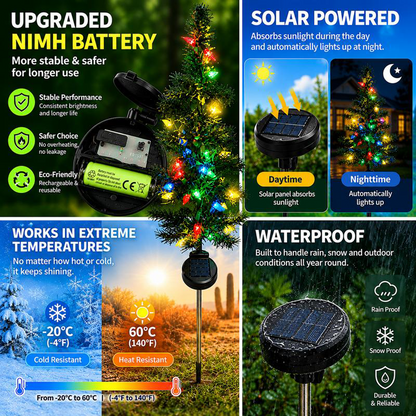 🎄Solar Strawberry LED Christmas Pathway Lights, Multicolor✨