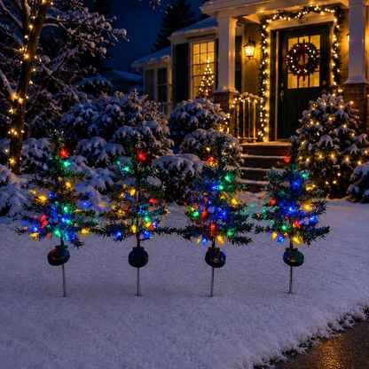 🎄Solar Strawberry LED Christmas Pathway Lights, Multicolor✨