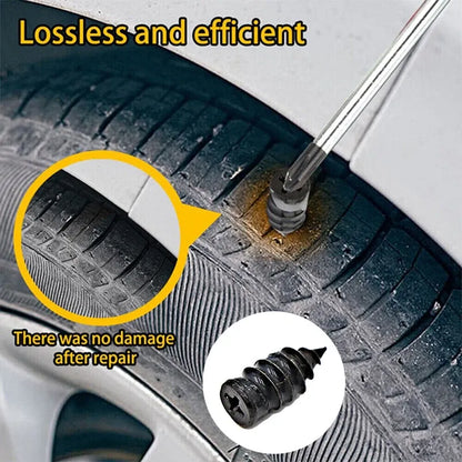 Tire Repair Screws Plugs Vacuum Rubber Nail Kit for Car Motorcycle Truck Tractor