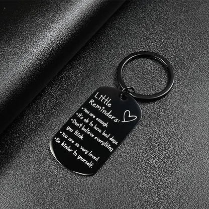 Minimalist Quote Keychain Uplifting Friend Present for Women