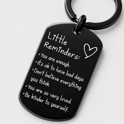 Minimalist Quote Keychain Uplifting Friend Present for Women