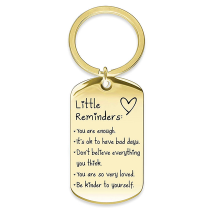 Minimalist Quote Keychain Uplifting Friend Present for Women