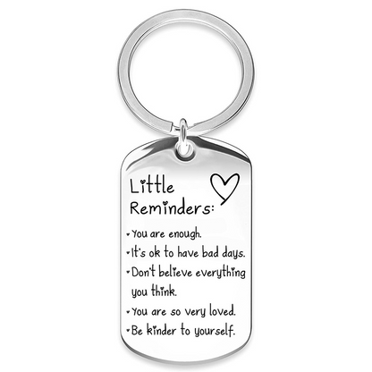 Minimalist Quote Keychain Uplifting Friend Present for Women